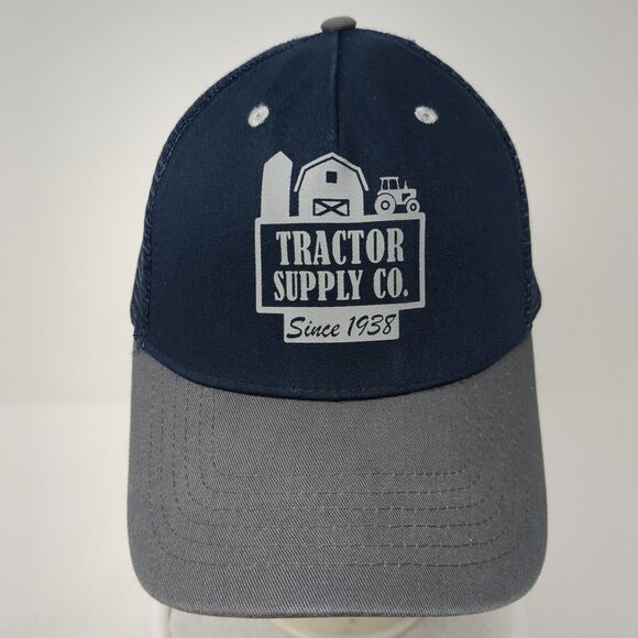 Tractor Supply Co Since 1938 Snapback Trucker Hat Blue OS Adjustable Mesh Back - Picture 2 of 8